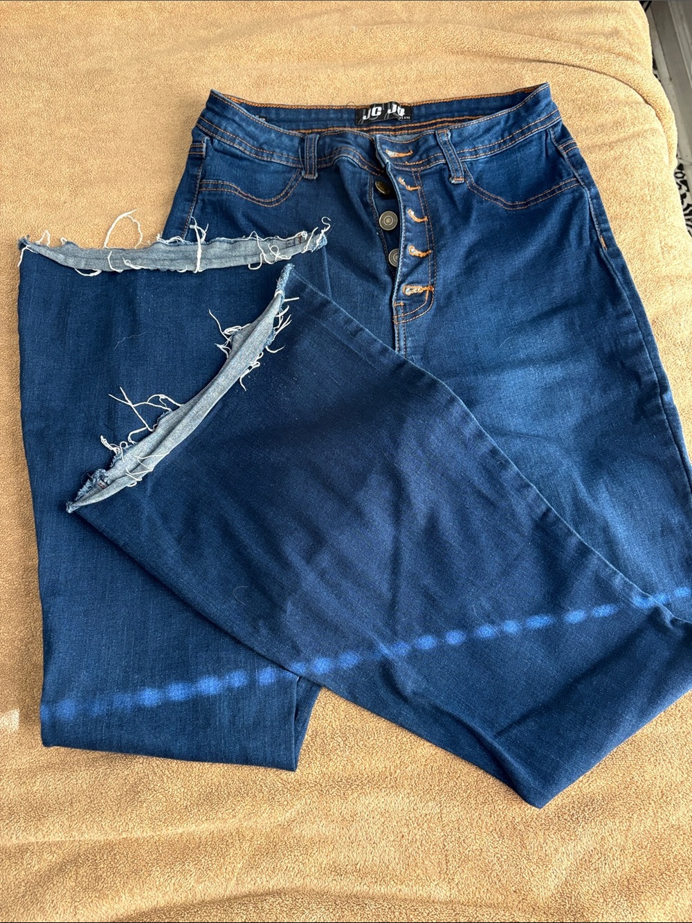 jcpenney Dark Blue High-Waist Wide Leg Jeans